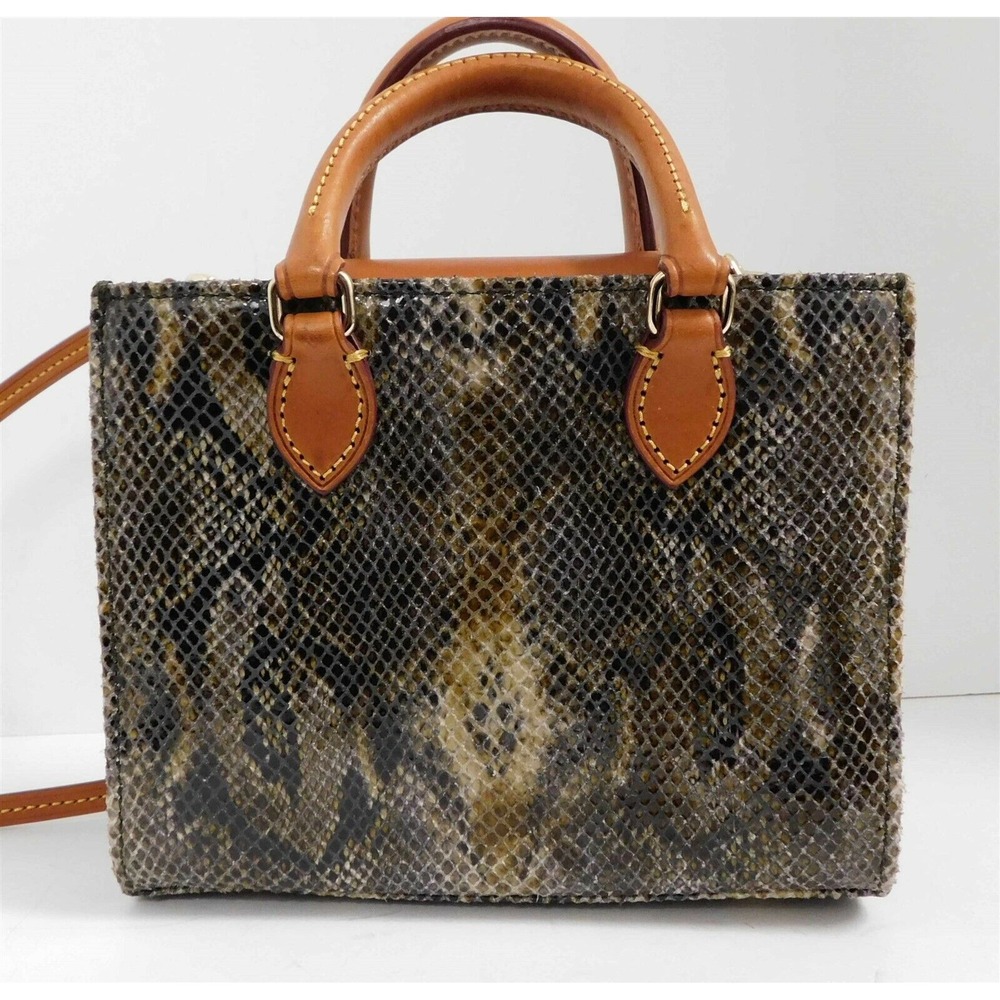 Dooney Bourke Janine Python Snake Print Leather M… - image 5
